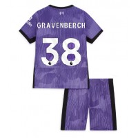 Dječji Nogometni Dres Liverpool Ryan Gravenberch #38 Rezervni 2023-24 Kratak Rukav (+ Kratke hlače)